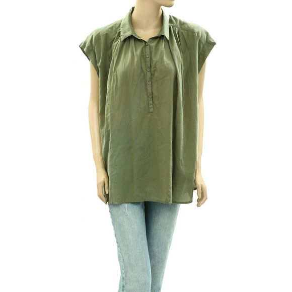 Nili Lotan Normandy Shirt Tunic Top Cotton Kimono Oversized Formal S NEW 285808 - Picture 2 of 6